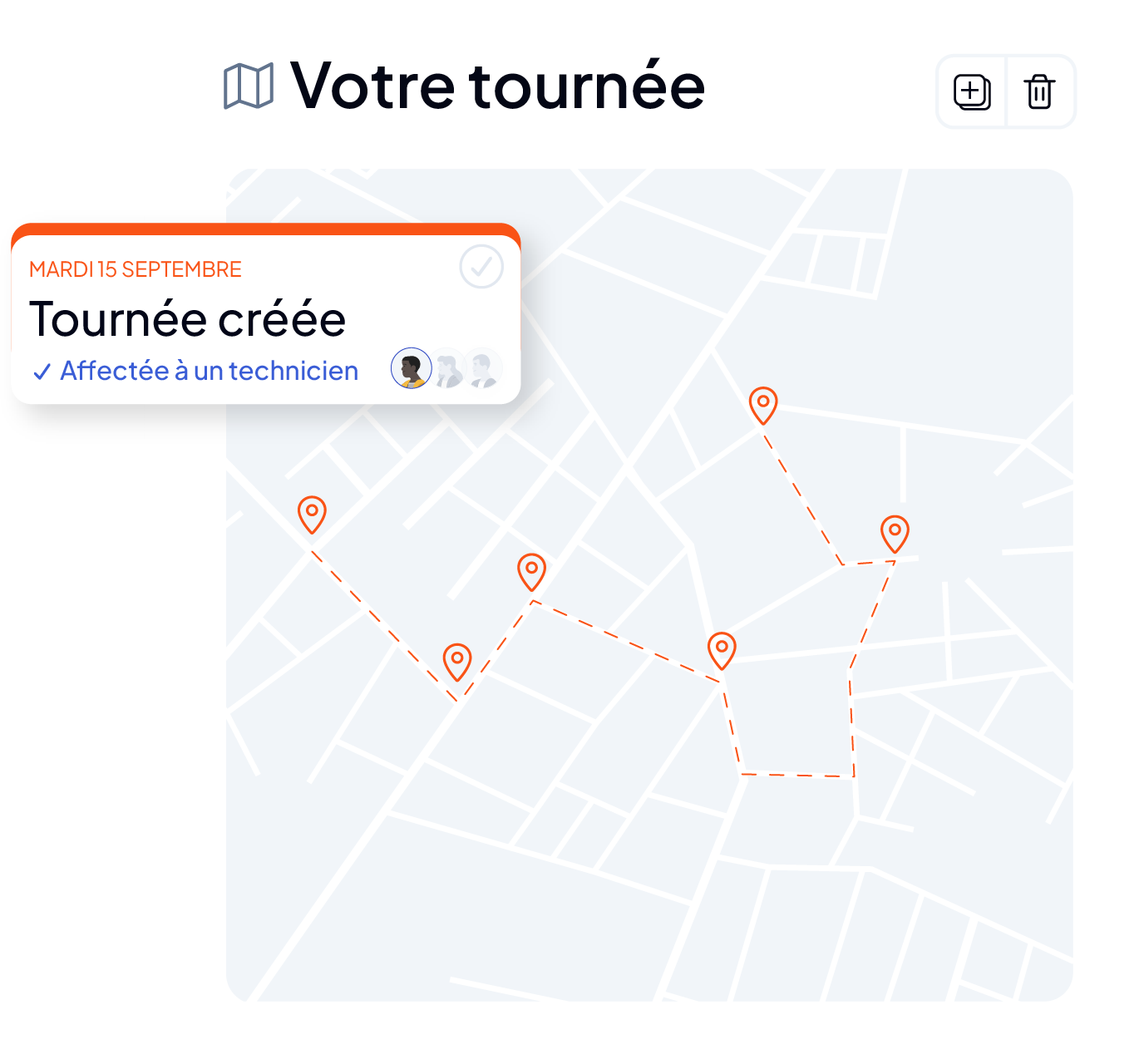 Cartographie en ligne des équipements et interventions dans la GMAO AQ Manager