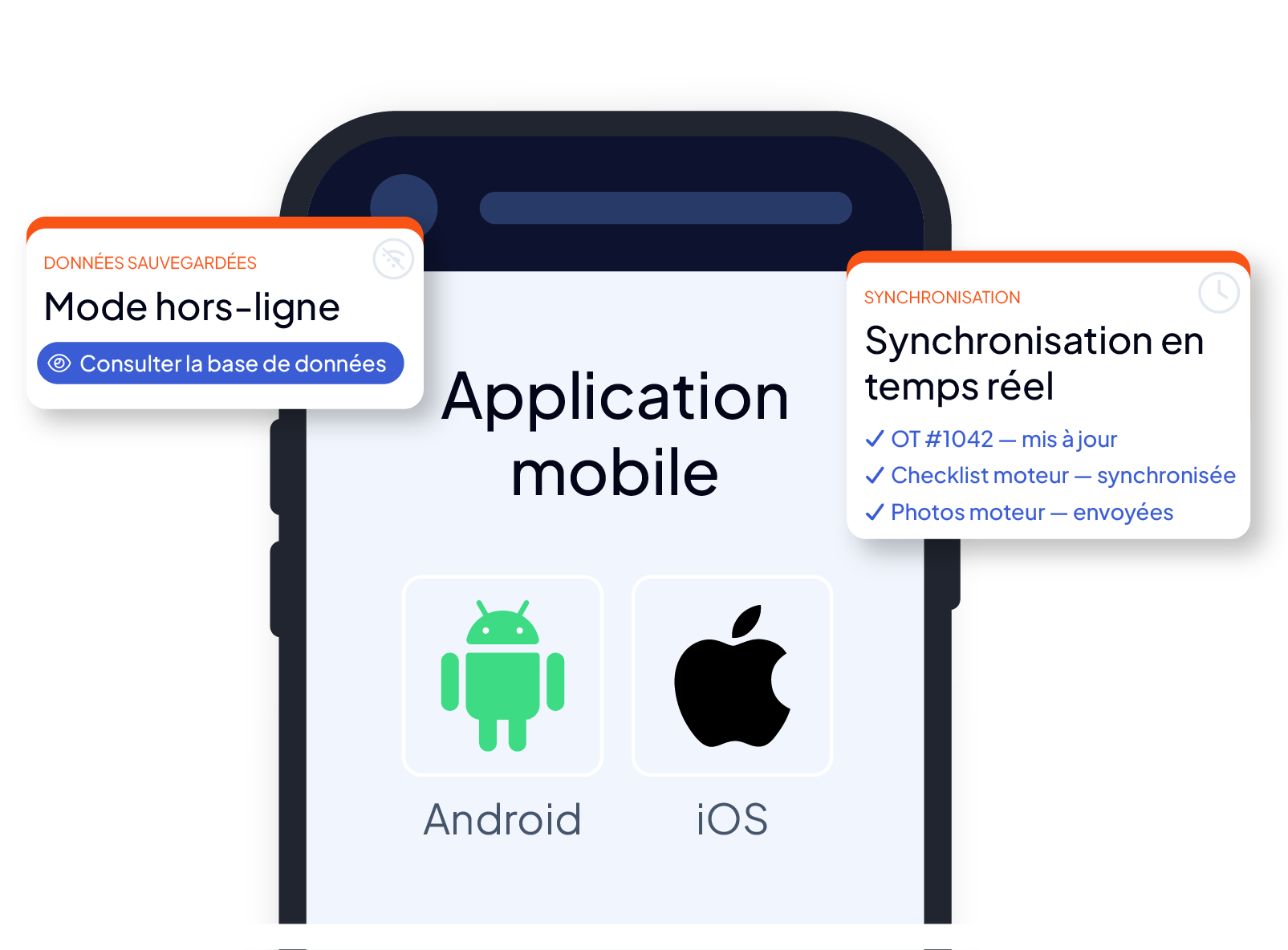 Application mobile GMAO AQ Manager utilisée partout sur le terrain