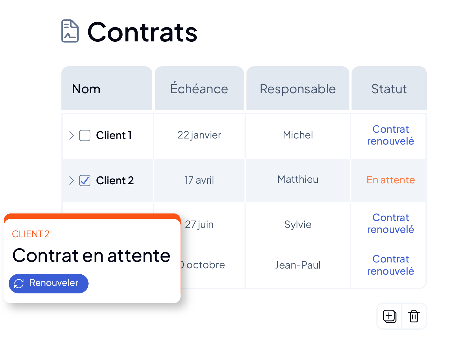 Suivi des contrats et de leurs renouvellements dans la GMAO AQ Manager