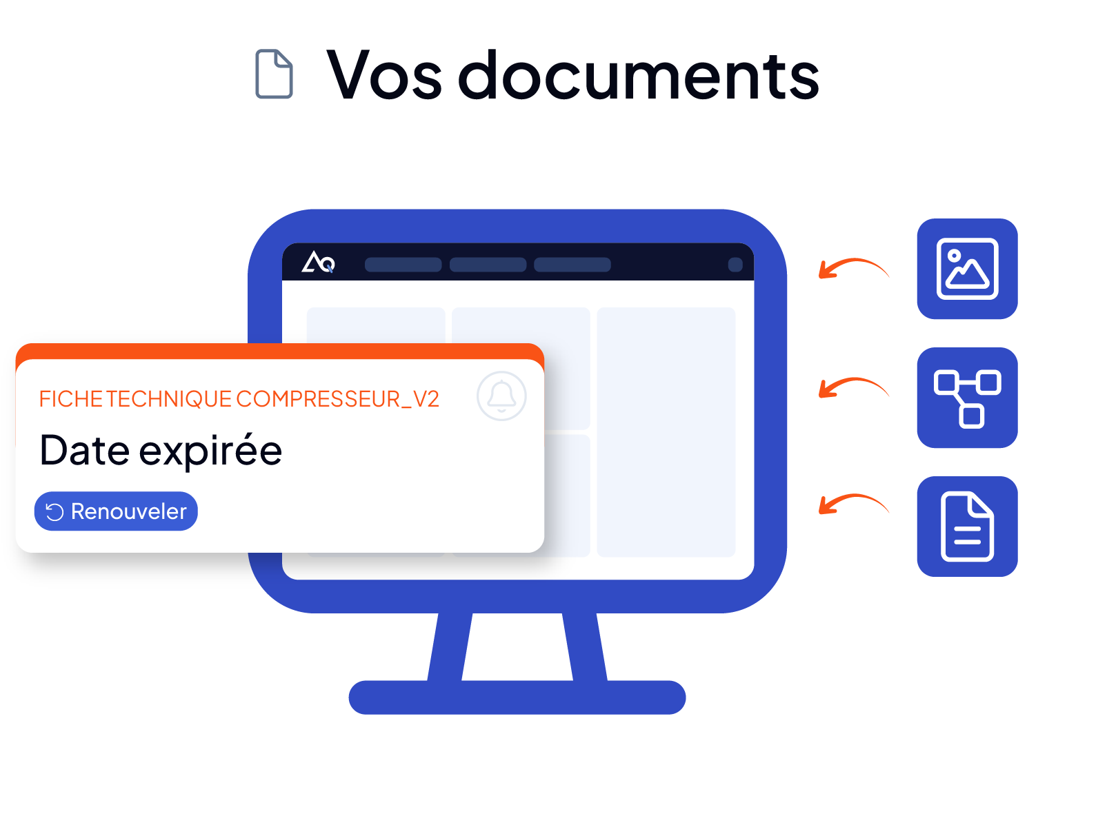 Fiches techniques des équipements dans la gestion documentaire AQ Manager