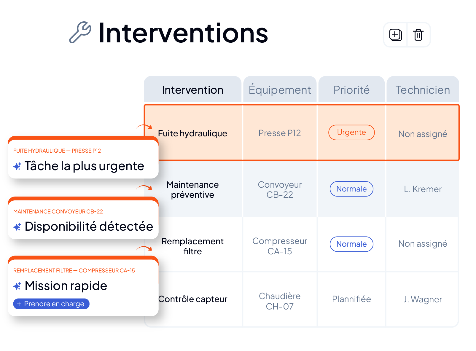 Saisie simplifiée des interventions dans la GMAO AQ Manager