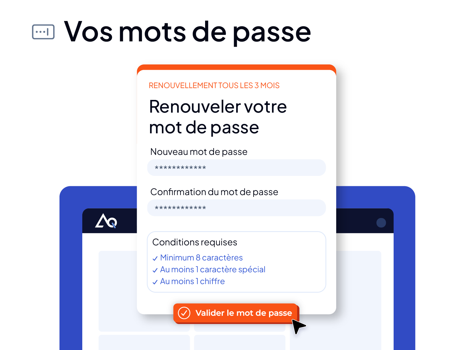 Paramétrage de la gestion des mots de passe dans la GMAO AQ Manager