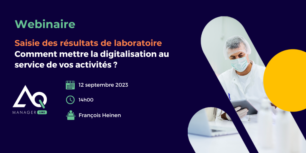 Saisie des résultats en laboratoire