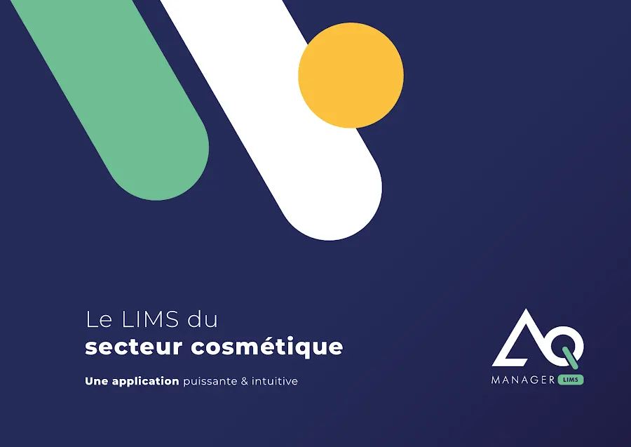 Couverture de la brochure LIMS pour le secteur cosmétique